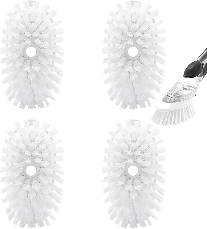 Dish Brush with Soap Dispenser + Brush Refills