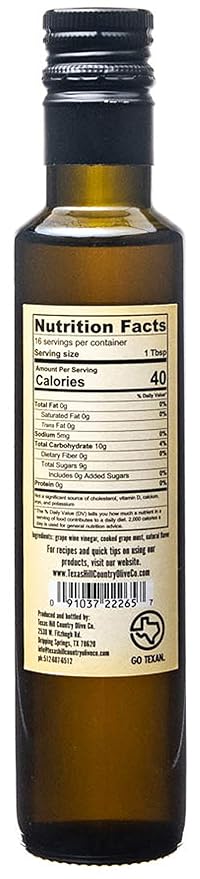 Pineapple Balsamic Vinegar - Gourmet Barrel Aged Infused Balsamic Vinegar - Great for Dressing Dipping Glazing - No Artificial Flavors or Added Sugar - Made in Texas (8.5 oz)