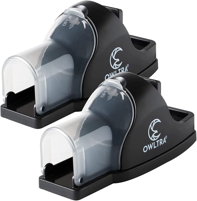 OWLTRA Electric Mouse Trap & Tunnel Snap Trap, Instant Kill Rodent Zapper & Non-Toxic Humane Mouse Trap