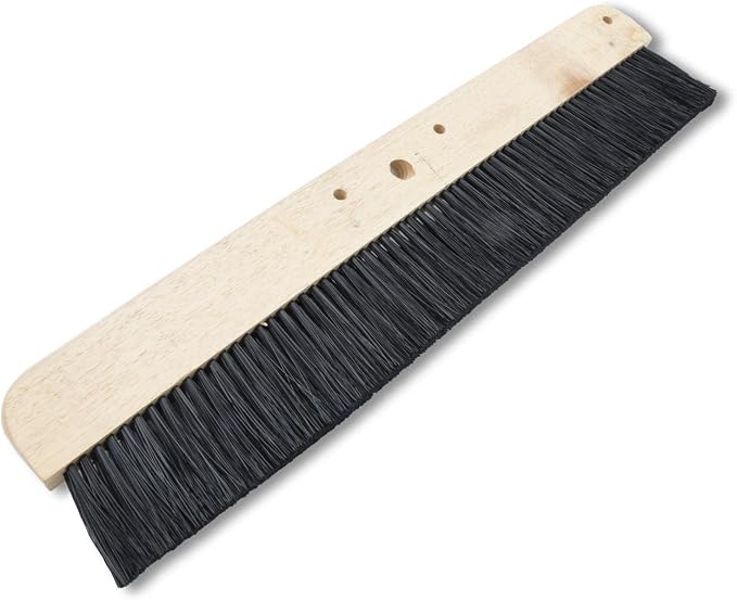 MARSHALLTOWN 24 Inch Polypropylene Concrete Broom, 1 3/4 Push Button Handle Adapter