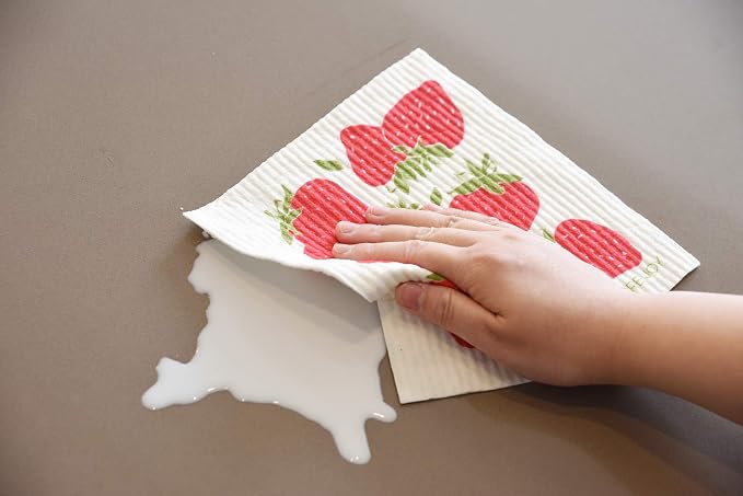 More Joy Eco-Friendly Swedish Dishcloths, Pack of 2, Kitchen Accessories, Kutikula Design