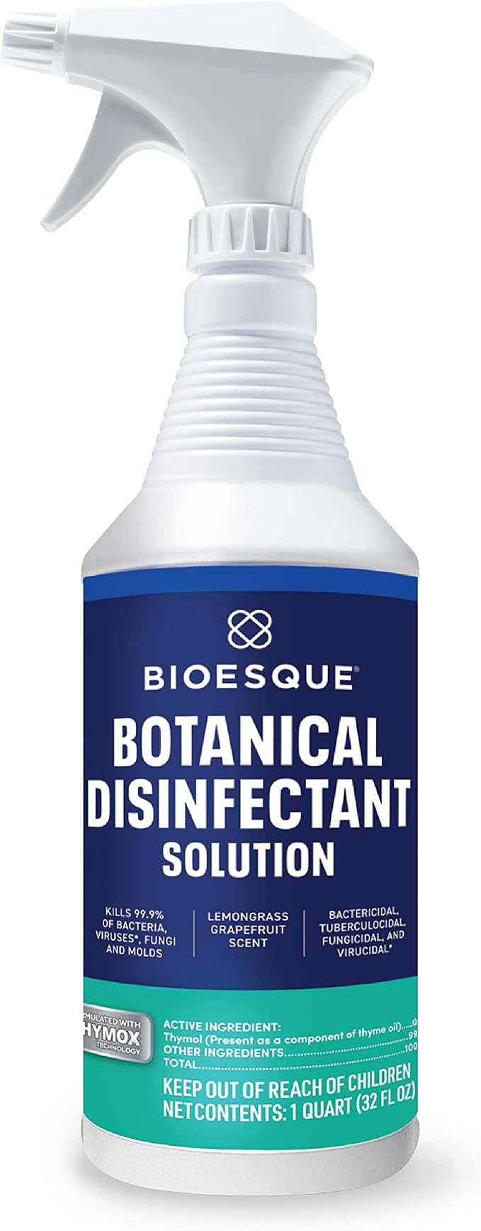 Bioesque Botanical Disinfectant Solution and Protect 90 Bundle, Heavy Duty Broad-Spectrum Disinfectant, Heavy Duty Bacteriostatic, Fungistatic, Algaestatic Formula, 32 Fluid Ounce (Pack of 2)