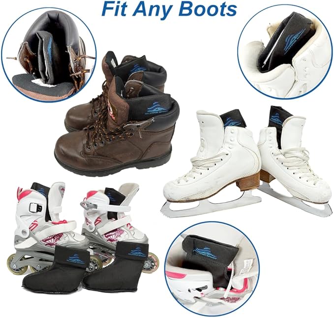 Odor Eliminator Moisture Absorber (1 pair) for Ice Skates, Roller Skates, Hockey Skates, Ski Boots, Work Boots, Sneakers
