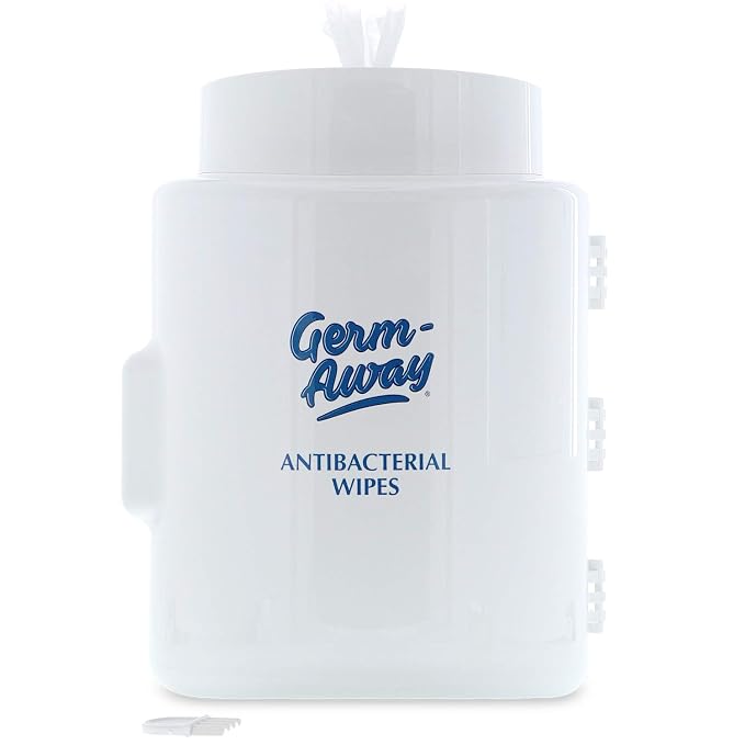 Upward-Pull Wall Mounted Wipes Dispenser for Surface or Skin Wet Wipes - Stylish White Dispenser for Sanitizing Hand Wipe Refill Rolls in Public Facilities, Offices, Hospitals, Stores