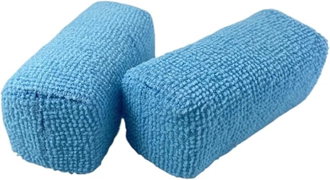 Compatible for 9cm Blue Basic Microfiber Clothes Waxing Applicator Ceramic Coating Sponge(10 PCS Blue)