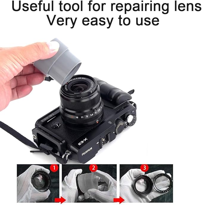 Camera DSLR Lens Repair Tool Ring, 8-83mm 9 Pcs 18 Sizes Camera Lens Removal Tool Openning Repairing Accessories for Camera Lens Remover Ring Kit (Lens Openning Ring)
