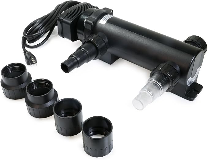 18W Non-Submersible UV Ultraviolet 14" Light Clarifier Lamp Filter for Aquarium Koi Pond Fish Tank