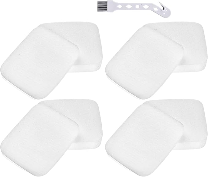 Anewise 4 Pack UV850 UV900 Filter Replacement for Shark Performance Lift-Away UV900 UV850 UV950 DuoClean PowerFins Detect LA490 LA491 LA492 Upright Vacuum, Part XFFK602UKT Foam & Felt filters