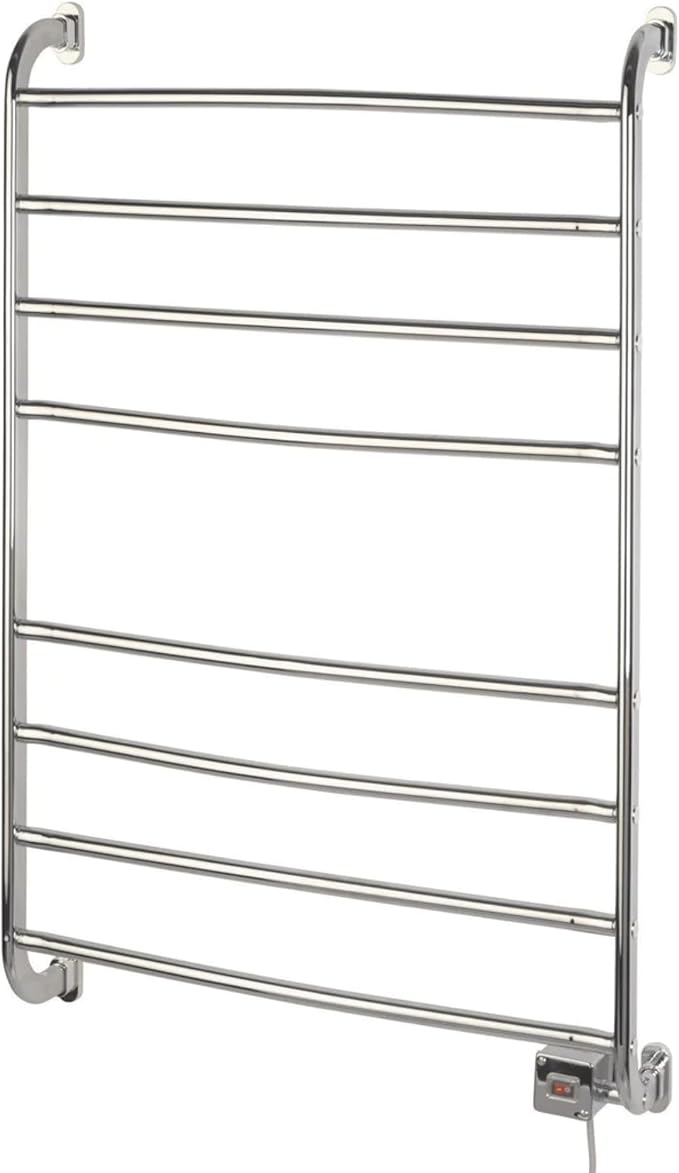 Warmrails Kensington Towel Warmer - Wall Mounted Towel Warmer Rack for Drying Towels and Garments - 39.5-Inch Chrome Finish Frame - Model HSKC