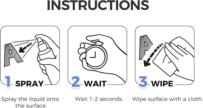 loukin Whiteboard Accessories Bundle | Non-toxic Whiteboard Cleaner (17 fl oz) & Magnetic and Adhesive Marker Holder (Black)
