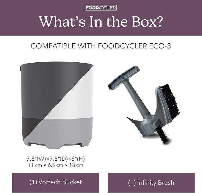 FoodCycler® Eco 3 Bucket & InfinityBrush™ Pack