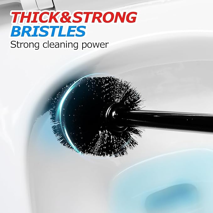 FORASTO 3Pack 3 in 1 Toilet Brush and Plunger Set,Toilet Bowl Brush Plunger Set,Toilet Brush Plunger Combo,Cleaning Brush,Cleaning Supplies, Crevice Cleaning Brush, Bathroom Cleaning Tools