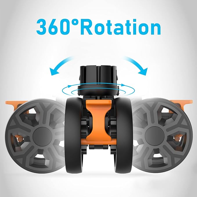 FELICON SELORSS Heavy Duty Rotation Swivel Wheels for BY06 BY06S BY06C BY10 BY10WX Folding Utility Cart Rolling Crate(Black-4PCS)
