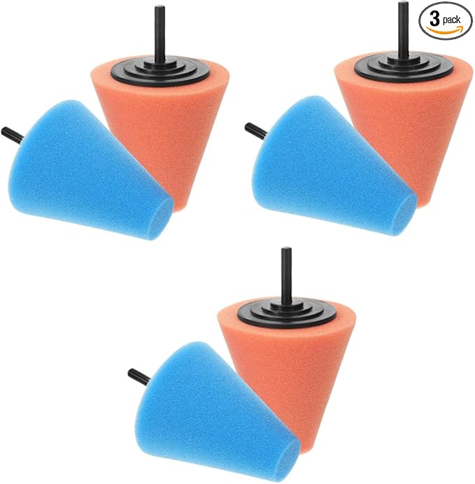 6pcs Polishing Polisher Buffer Pad Drill Polishing Kit Car Buffer Polisher for Drill