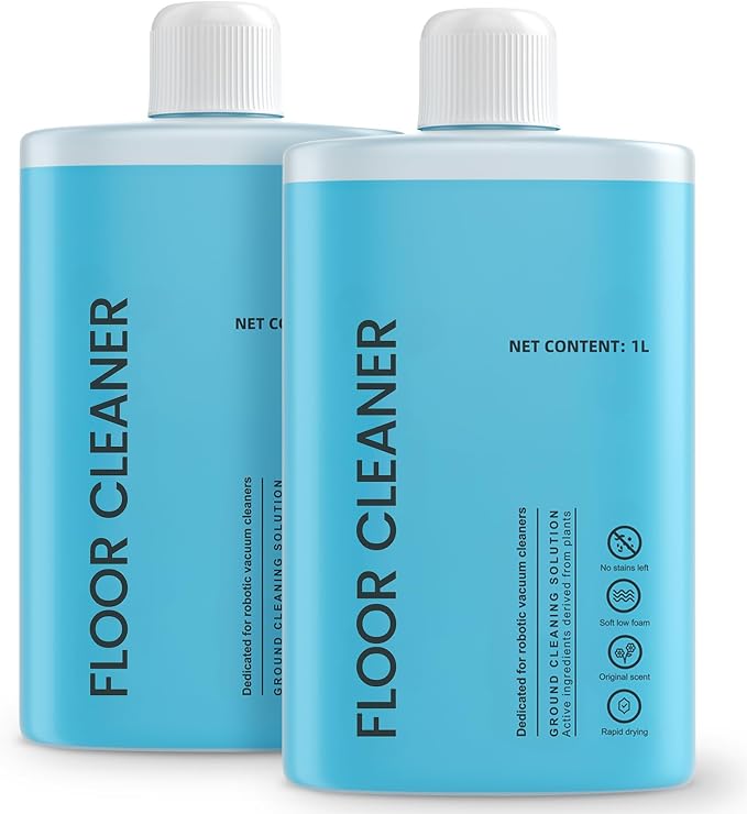 Floor Cleaning Solution, 2000 ml Original Flavor Compatible with Roborock Cleaning Solution, Residue & Streak Free, Suitable for All Robot Vacuum Cleaners and Wireless Wet Dry Dual-Use Vacuum Cleaners