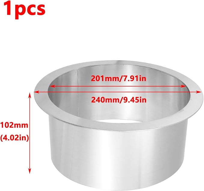Antrader Drop-in Trash Chute,Kitchen Counter Trash Chute,Stainless Steel,240mm/9.45",1Pcs