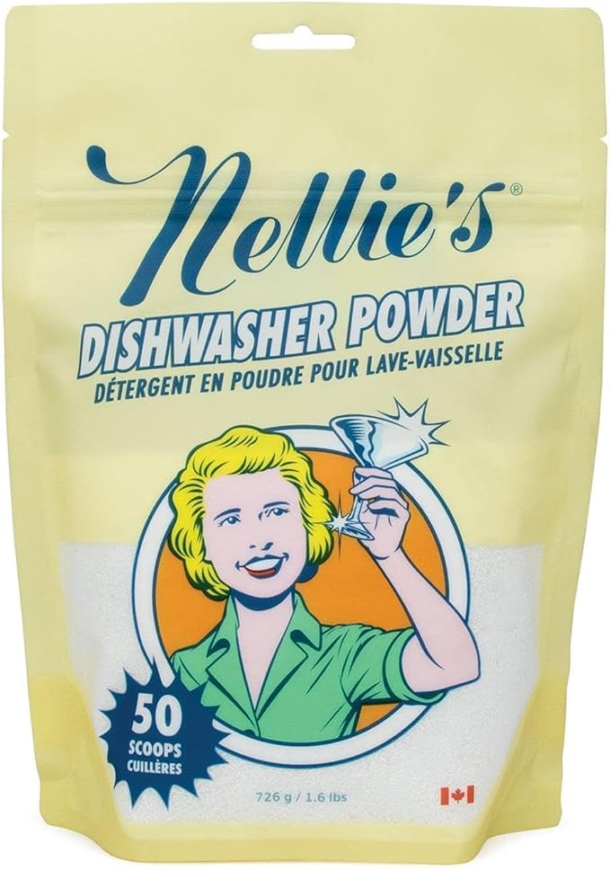Nellie’s 400 Load Laundry Bundle – Complete Laundry & Dishwasher Kit with 400 Loads Laundry Soda, 50 Loads Oxygen Brightener & 50 Loads Dishwasher Powder – Made in Canada