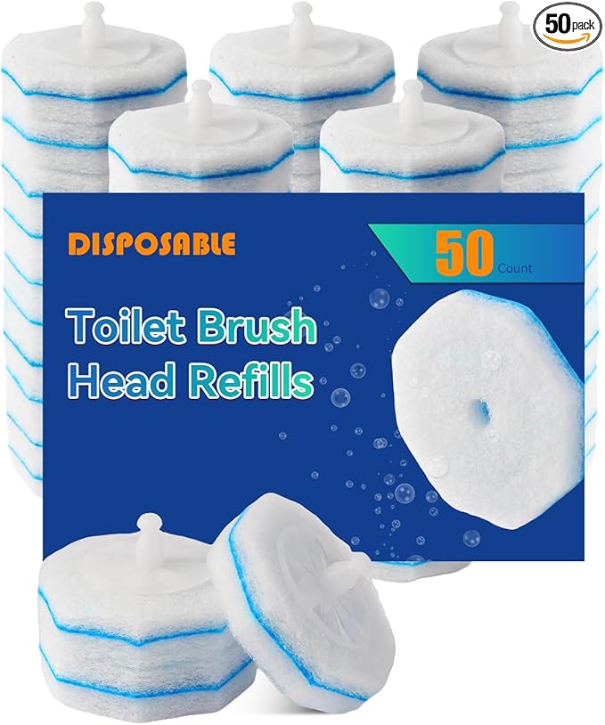 50count Wand Refills, Disposable Toilet Brush Heads for Cloro x Toilet Wand