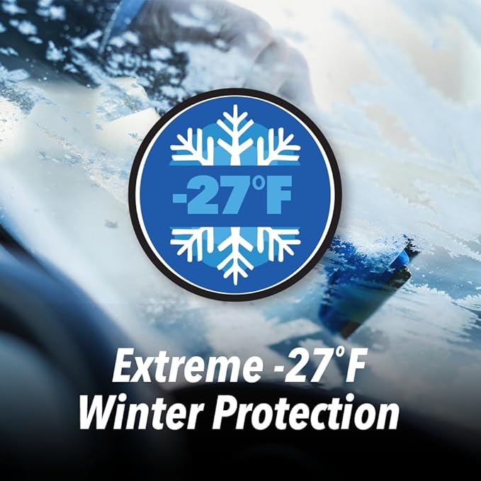 Clean Revolution Advanced All Season Windshield Washer Fluid Ultra Low VOC Formula - Extreme -27°F Winter Protection - Made in USA (Pack of 3)