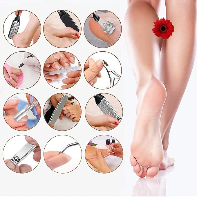 Electric Callus Remover for Feet with Vacuum, Professional Pedicure Tools Kit, Rechargeable Waterproof Foot File for Foot Care Deadskin Remover with 3Heads&2Speed,LCD Display