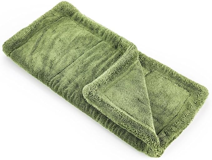 The Rag Company, The Liquid8r M22, Absorbent 70/30 Blend Microfiber Drying Towel for Cars, Trucks, and SUVs, Safe for Detailing, Scratch-Free, Twist Loop, 1100 GSM, 20x20 Inches, Camo