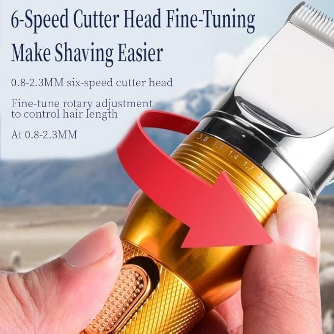 Electric Professional Dog Grooming Clippers, Powerful Sheep Shears Pet Grooming Clippers for Heavy Duty Hair,Horses Cat Farm Livestock Fur Carpet Trimmers Shaver for Thick Coats