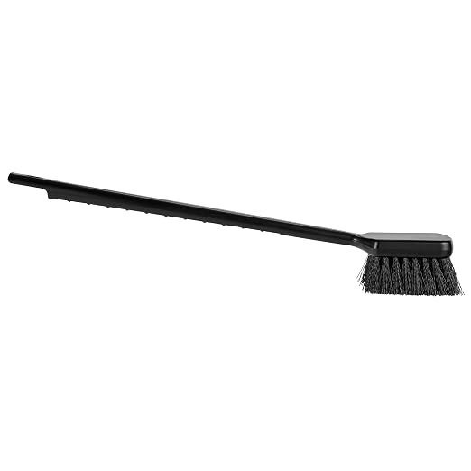 Remco 410819 ColorCore 20" Long Handle Scrubbing Brush, Stiff,Black