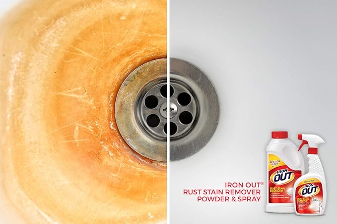 Iron OUT Rust Stain Remover Gel Spray, 24 fl oz Bottle 6-Pack