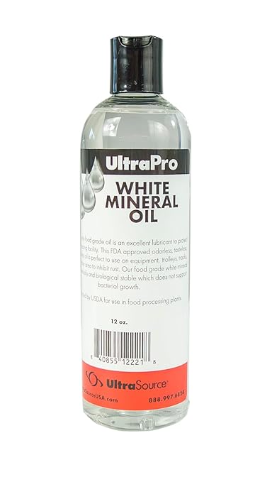 UltraPro Food Grade Mineral Oil for Lubricating and Protecting Cutting Board, Butcher Block, Stainless Steel, Knife (12 Ounces)