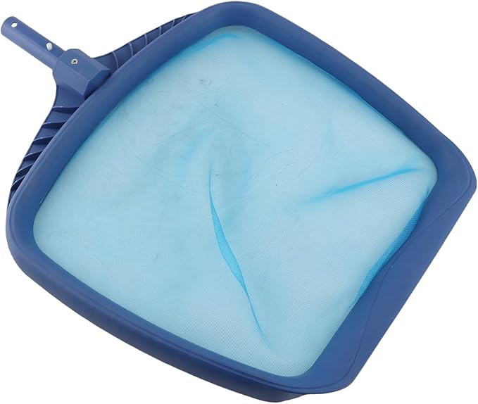 Fine Mesh Pool Skimmer Net for Telescopic Pole Heavyduty Swimming Pool Supplies Blue Plastic 20 * 15in