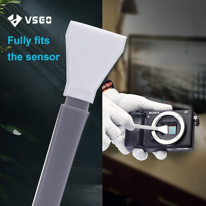 VSGO 12pcs APS-C Camera Sensor Cleaning Kit, Sensor Cleaning Swabs, Compatible with DSLR & SLR Digital Cameras (V-S02-12)