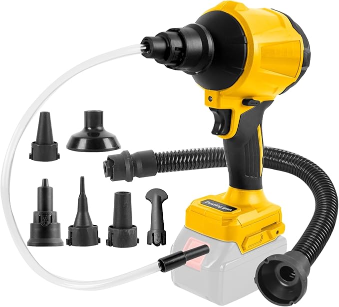 Cordless Dust Blower for Dewalt 20V Battery(Tool Only), Air Duster Compressed Air Mattress Pump,447MPH 40000RPM for Car,Garages,Sawmill Room,Workshop Cleaning (for Dewalt 20V Battery)
