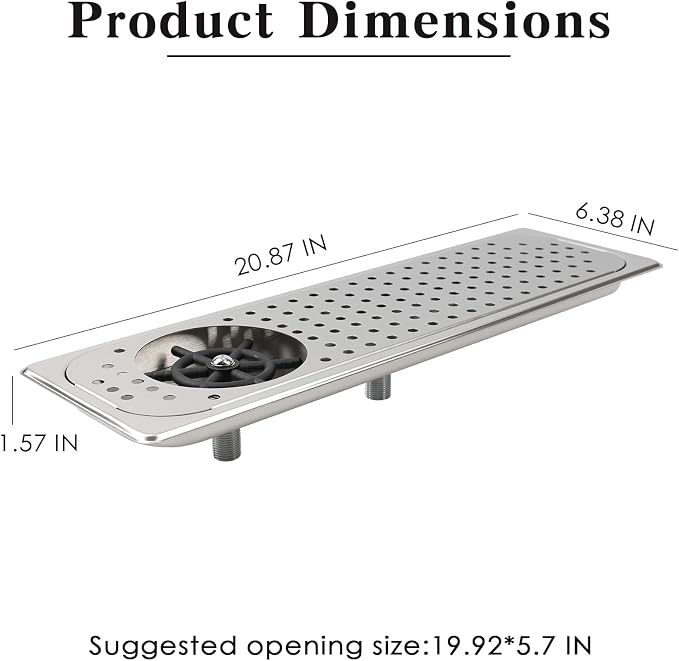 Glass Cleaning Machine, Stainless Steel Countertop Commercial Pitcher Cleaning Machine, Kitchen Sink Coffee Bar Coffee Milk Tea Cup Glass Cup Cleaning Machine (Silvery)