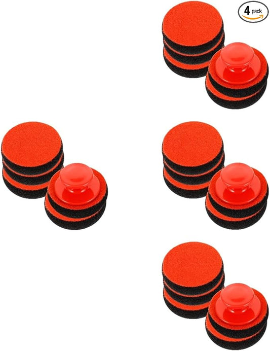 4sets Versatile Car Wax Applicator Pad Sponge Car Paint Buffing Puff Polishing Kit