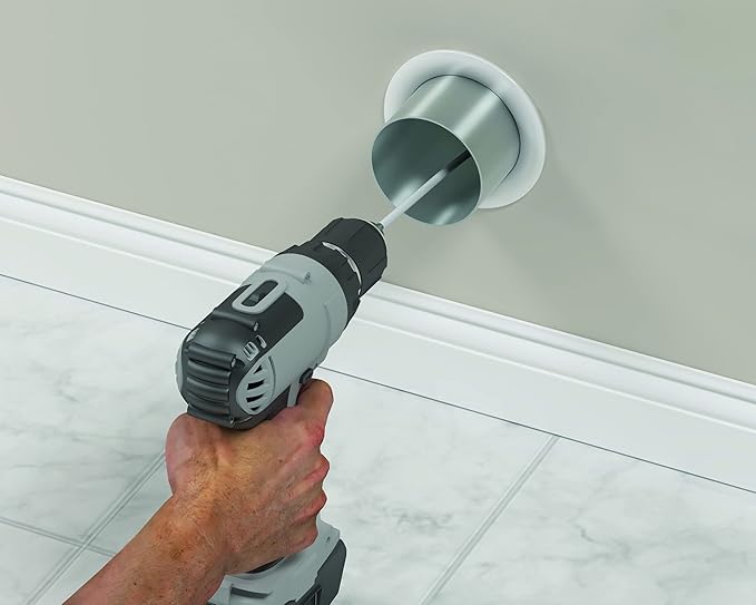Deflecto DVBRUSH12K/6 Dryer Duct Cleaning Kit, Lint Remover, Extends up to 12 Feet, Synthetic Brush Head, Use with or without a Power Drill