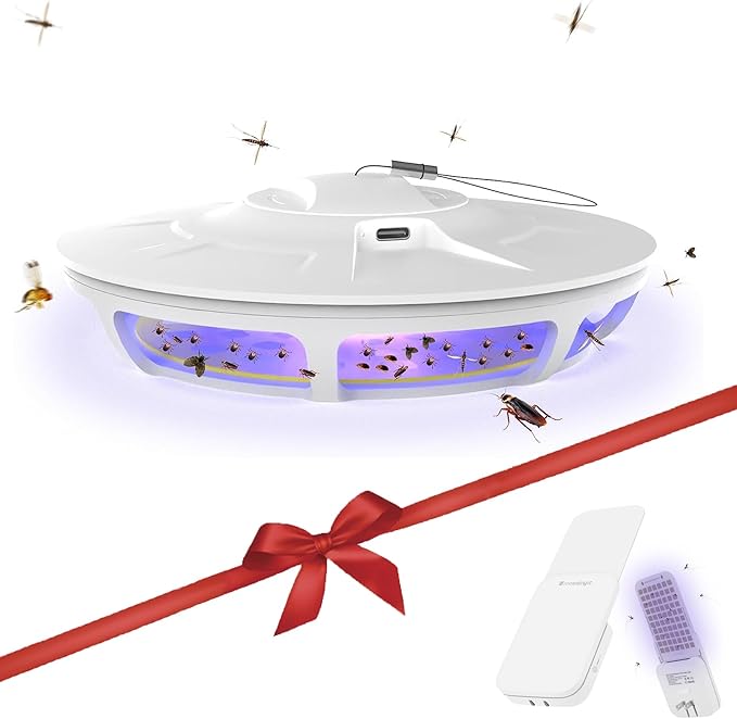 Mosalogic Fly Trap with Flea Trap for Inside Your Home Fly Insect Trapper