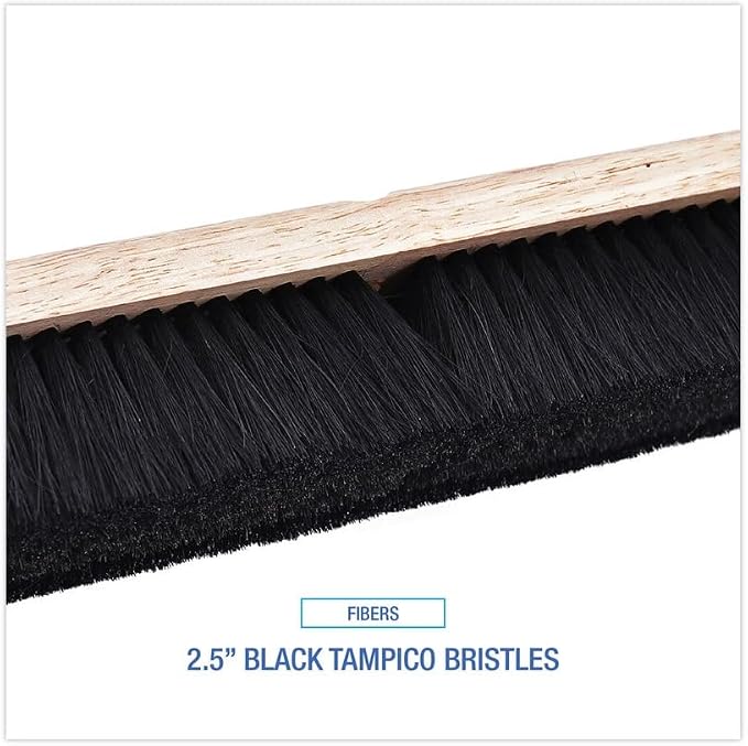 Boardwalk BWK20218 2.5 in. Black Tampico Fiber Bristles 18 in. Brush Floor Brush Head