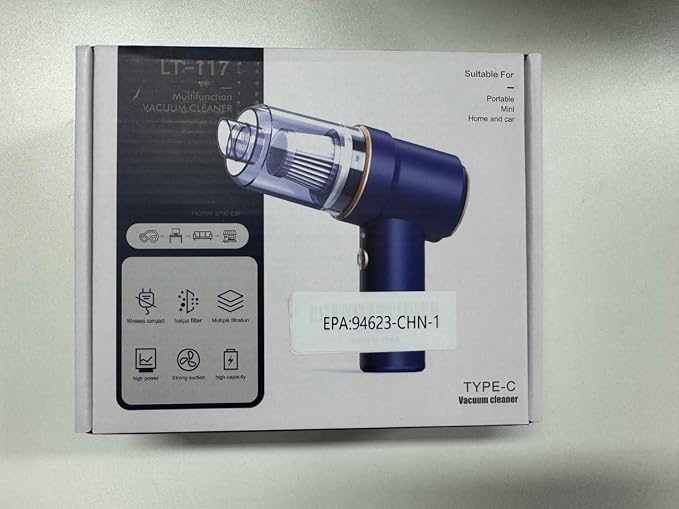 2026 Portable Handheld Vacuum and Blower, Rechargeable Cordless Dust Cleaner for Car, Office, and Home
