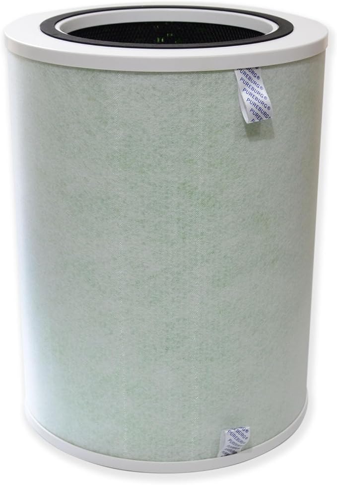 PUREBURG Replacement Filter Compatible with Happi KJ500 Our Happi Air Purifier, True HEPA and Activated Carbon, Multi-Layer Filtration, Pack of 1