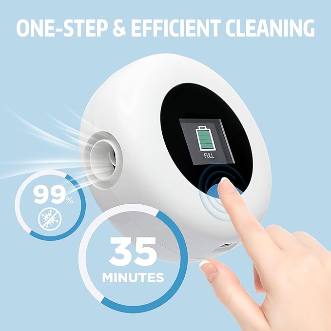 Multi-Function Cleaner Upgraded Cleaning Kit for Virtuclean Machine with 4PCS Filters | 100% Waterless | One-Step Sleep Equipment Maintenance | Easy, Efficient, and Time-Saving Operation