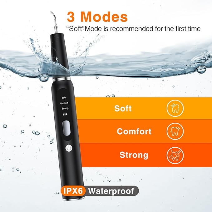 TroisAmis Dog Ultrasonic Plaque Remover for Teeth, Tooth Scaler for Dogs, Dog Teeth Cleaning Kit - Teeth Cleaner with LED Light，Canident Dog Tartar Remover, Electronic Dog Toothbrush, Protect Gums