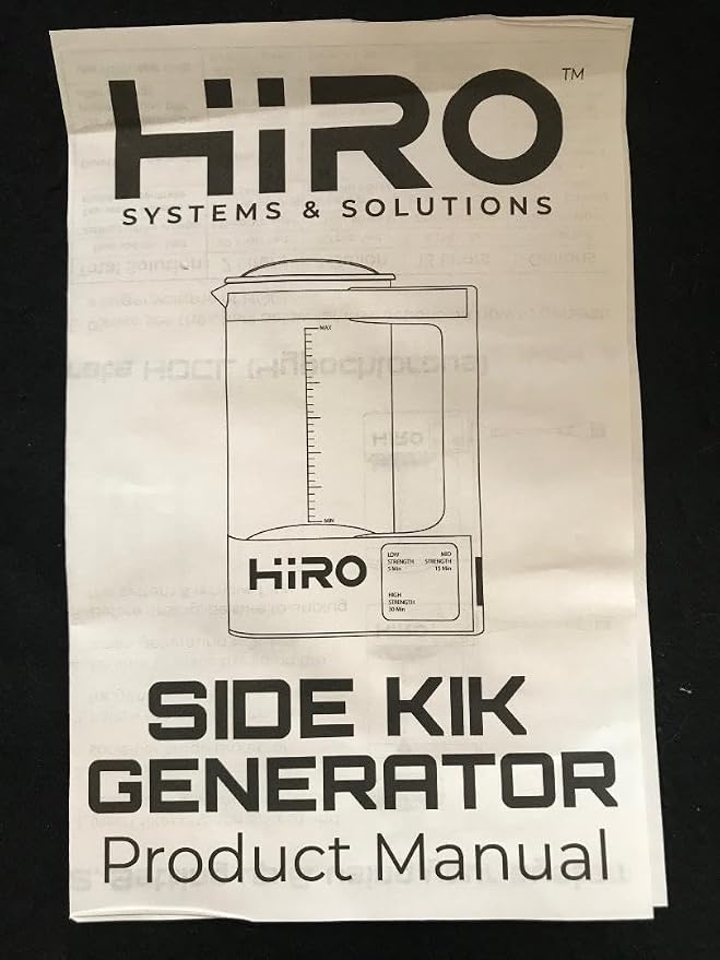 HIRO Hypochlorous Acid HOCL Disinfectant Generator