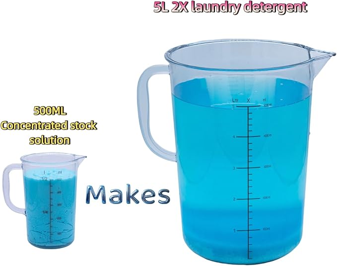 Commercial Bulk Laundry Detergent Refill, 20X Concentrated | Makes 6.6 Gallons (800 Loads), Heavy-Duty Stain Removal, HE Compatible, Economical