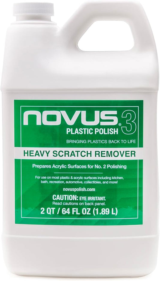 NOVUS 7082 | Heavy Scratch Remover #3 | 64 Ounce Bottle