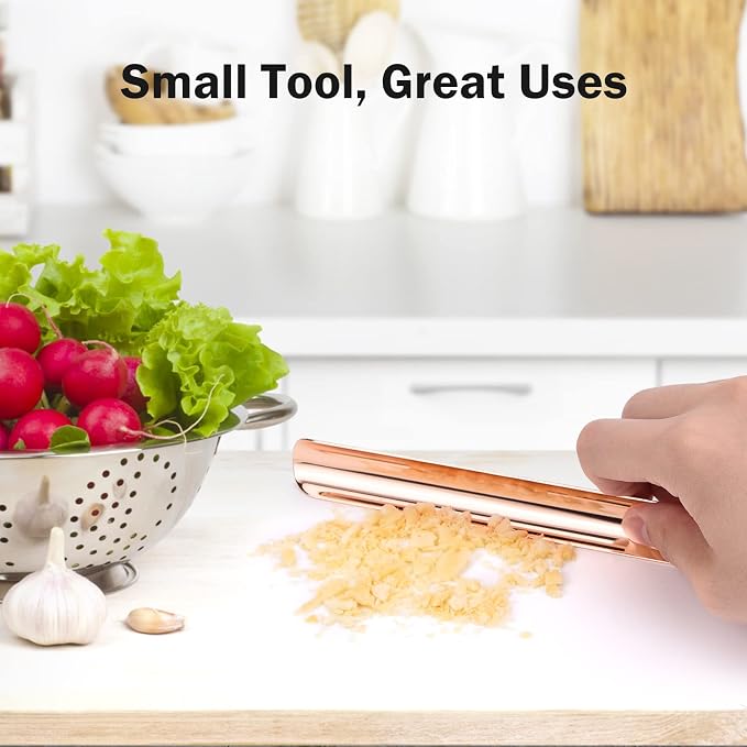 Food Scraper, Crumbers for Servers, Restaurant Crumb Sweeper, Table Scraper for Crumbs on Table, Restaurant Supplies for Kitchen, Server Accessories for Waitresses and Waiters (1 PACK, Rose Gold)