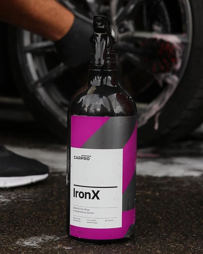 CARPRO IronX Iron Remover: Stops Rust Spots and Pre-Mature Failure of the Clear Coat, Iron Contaminant Removal - 1 Liter with Sprayer (33.8oz)