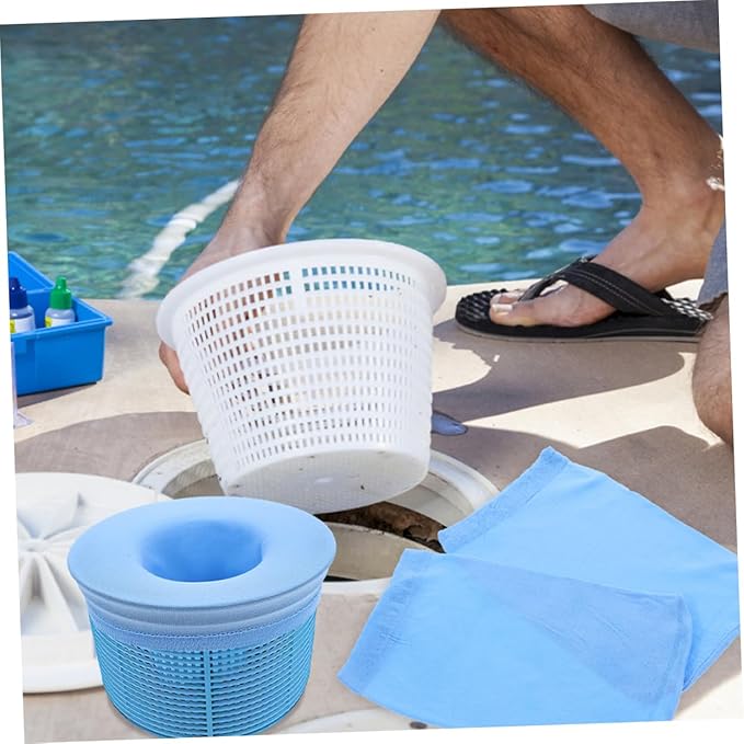 GALPADA 50pcs Pool Skimmer Socks Fine Mesh for Swimming Pool Cleaning Reusable Easy Installation for Inground and Above Ground