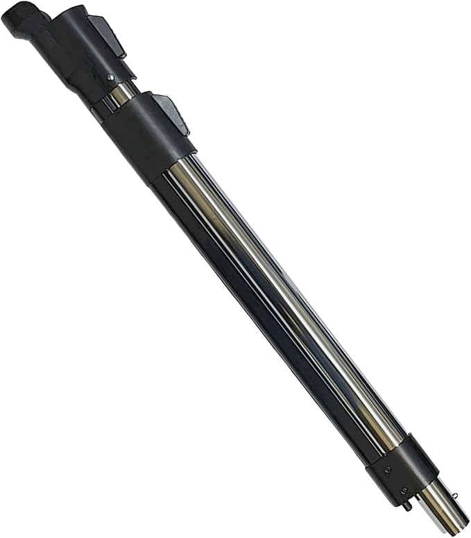 Wessel-Werk Telescopic Central Vacuum Wand with Cord Management, Stainless Steel Construction, Compatible with Electric Powerheads and Standard Gas Pump-Style Hose Handles (Enclosed Integrated Wiring)