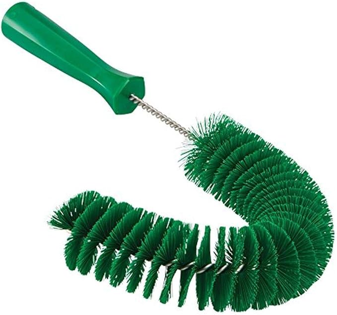 7 7/8 in W Hook Brush, Medium, 5 1/4 in L Handle, 15 1/2 in L Brush, Green, Polypropylene - 1 Each