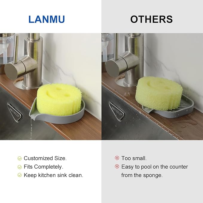 LANMU Smiley Face Sponge Electric Wand with Comfirtable Handle and Sponge Holder-Bundle